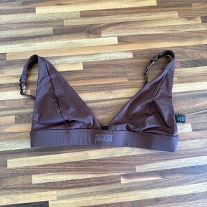 SKIMS Brown Bikini Top